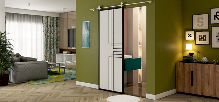 sliding bathroom door installation in Coto de Caza